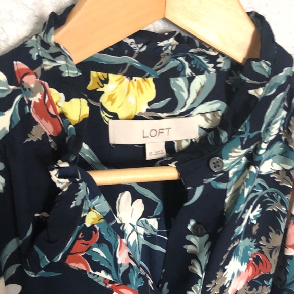 DAR NAVY FLORAL BLOUSE - Picture 3 of 4